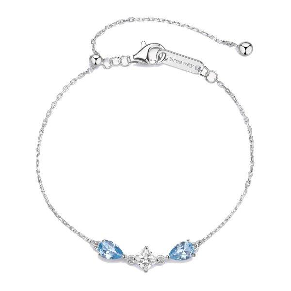 Brosway Ezüst karkötő cirkónium kövekkel Cloud Light Blue Fancy FCL111