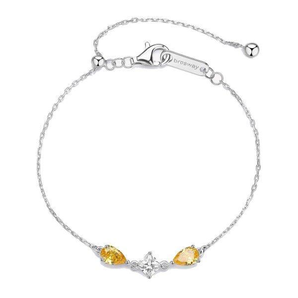 Brosway Ezüst karkötő cirkónium kővel Energy Yellow Fancy FEY99