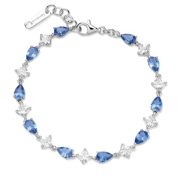 Brosway Bájos ezüst karkötő cirkónium kövekkel Fancy Freedom Blue FFB111