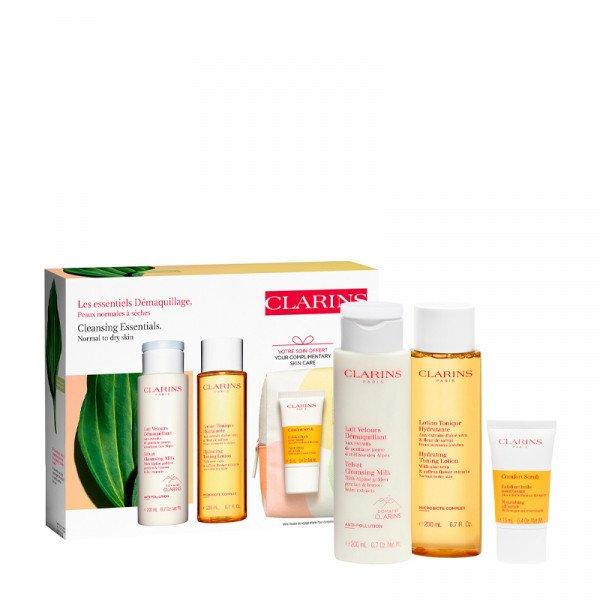 Clarins Bőrtisztító készlet normál és száraz bőrre Cleansing Essentials
