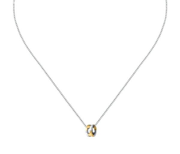 Trussardi Acél bicolor nyaklánc T-Logo TJAXC67 (lánc, medál)