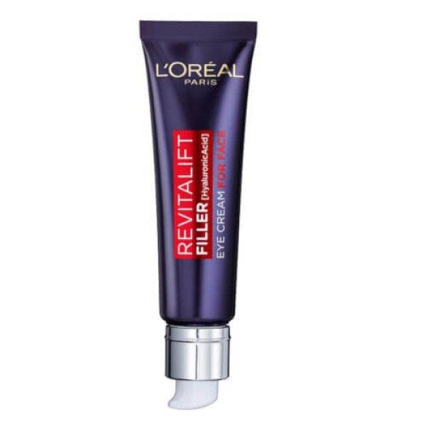 L'Oréal Paris Szemkörnyékápoló krém Revitalift Filler (Eye Cream For Face)
30 ml