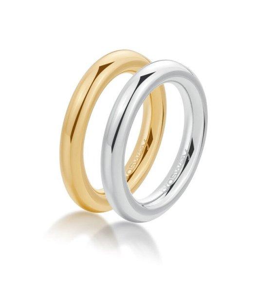 Brosway Bicolor acél gyűrű szett Aura BAU31 58 mm