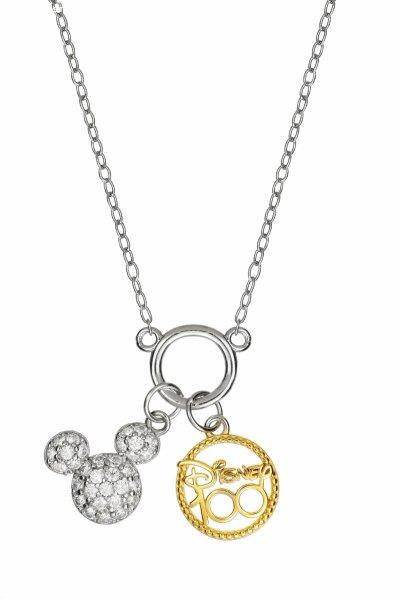 Disney Bájos ezüst bicolor nyaklánc Mickey Mouse NS00058TZWL-157.CS