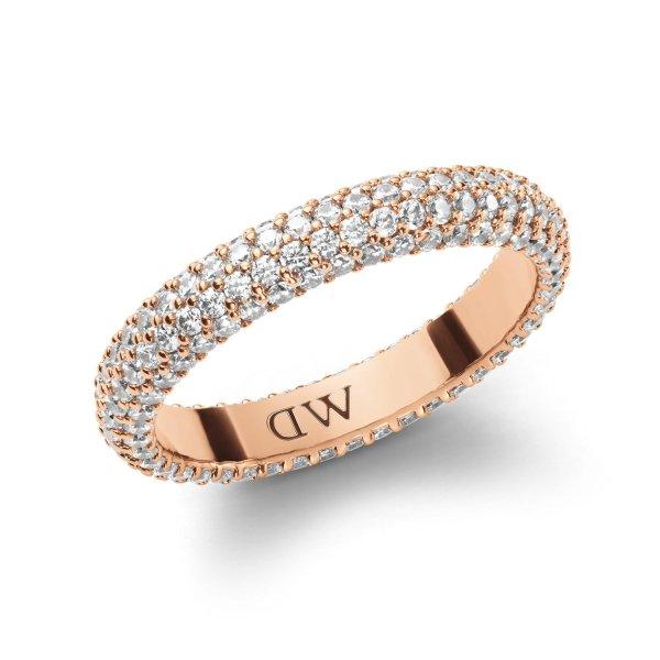 Daniel Wellington Csillogó bronz gyűrű Pavé kristályokkal DW0040062 50 mm