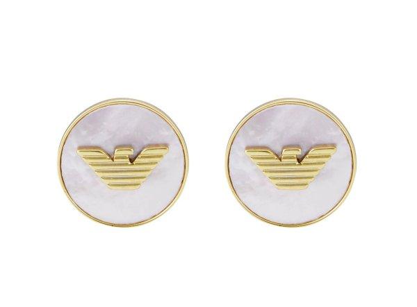 Emporio Armani Gyönyörű gyöngy fülbevaló Eagle Logo EGS3141710