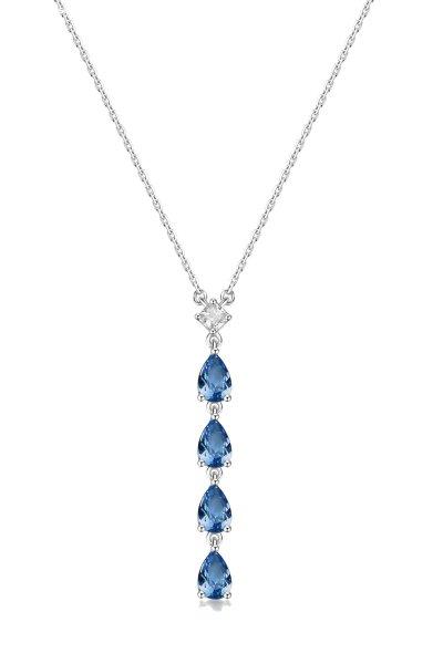 Brosway Ezüst nyaklánc cirkónium kövekkel Freedom Blue Fancy FFB110