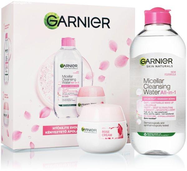 Garnier Ajándék ápolókészlet érzékeny bőrre Skin Naturals Rose