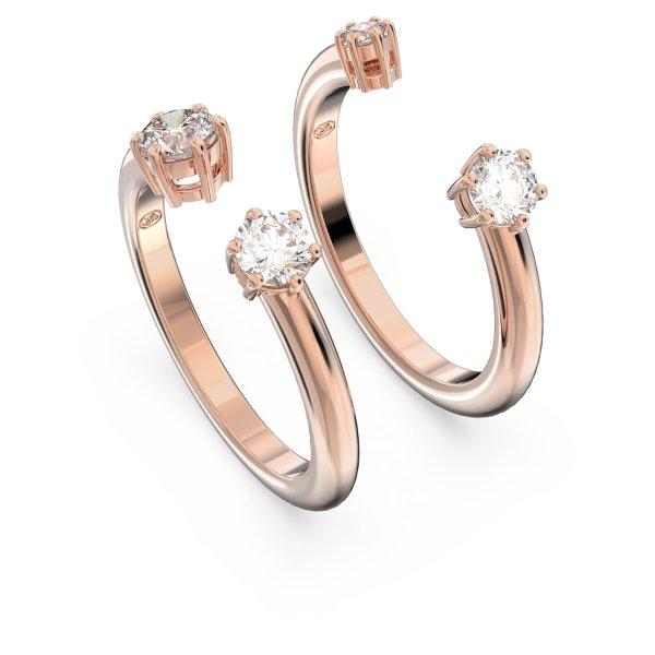 Swarovski Két bronz gyűrűből álló készlet Constella 5640959 52 mm