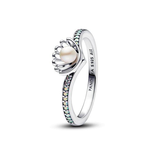 Pandora Ezüst gyűrű Ariel hercegnő kagylója Disney 193654C01 50 mm