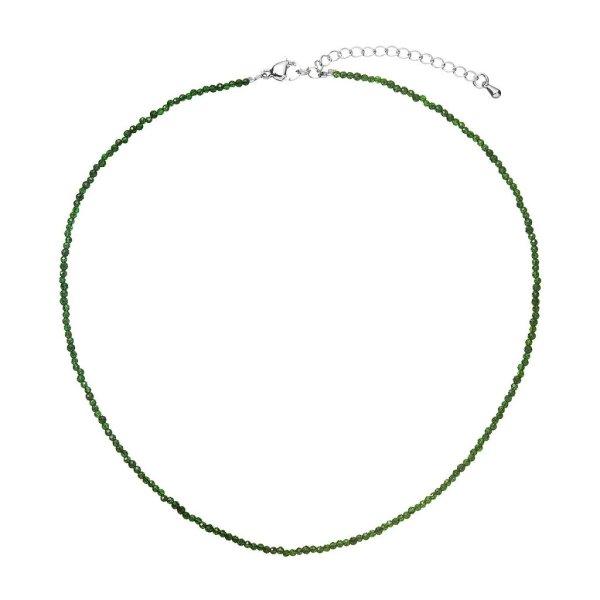 Evolution Group - Pavona Acél nyaklánc zöld gyöngyökkel 42012.3 green