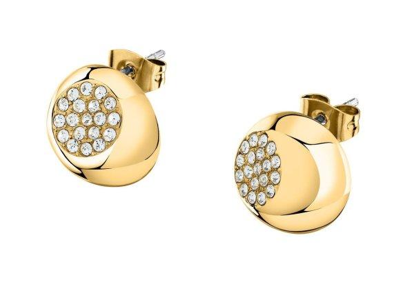 Trussardi Eredeti aranyozott acél fülbevaló T-Design TJAXC99