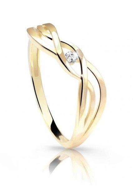 Cutie Diamonds Gyengéd sárga arany gyűrű gyémánttal DZ6712-1843-00-X-1 56
mm