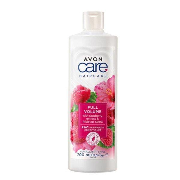 Avon Volumennövelő sampon és kondicionáló málnával és hibiszkusszal 2
az1-ben Care (2 in 1 Shampoo & Conditioner) 700 ml
