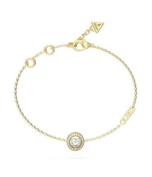 Guess Gyengéd aranyozott karkötő cirkónium kövekkel M`ama Non M`ama
JUBB04668JWRH 14,5 cm