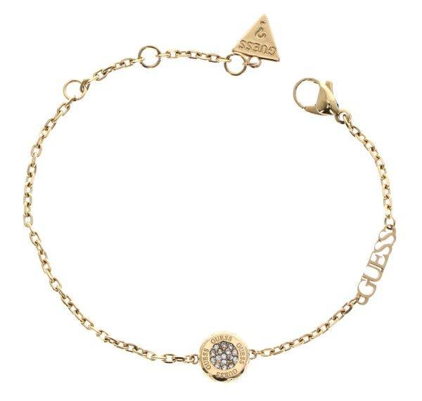 Guess Stílusos aranyozott karkötő cirkónium kövekkel Stylish Guess
JUBB04594JWYG 14,5 cm