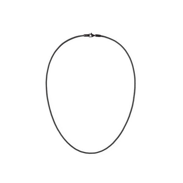 Daniel Wellington Elegáns fekete acél nyaklánc Tide Mesh DW00401105