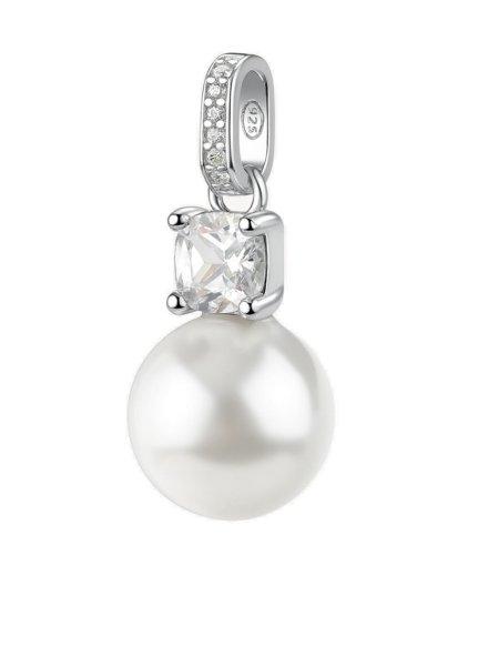 Brosway Ezüst medál cirkónium kövekkel és gyönggyel Fancy Infinite White
FIW132