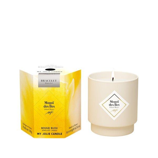 My Jolie Candle Illatgyertya 36 óra karkötővel Silver Les Surprenantes Monoi
sziget 320286