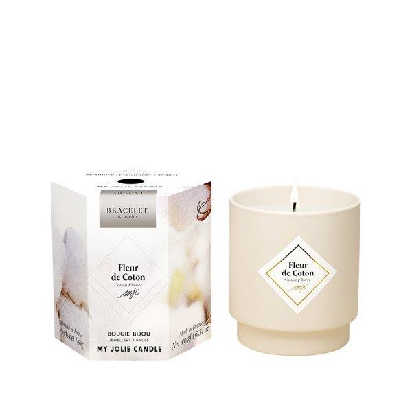 My Jolie Candle Illatgyertya 36 óra karkötővel Silver Les Surprenantes Pamut
virág 320288