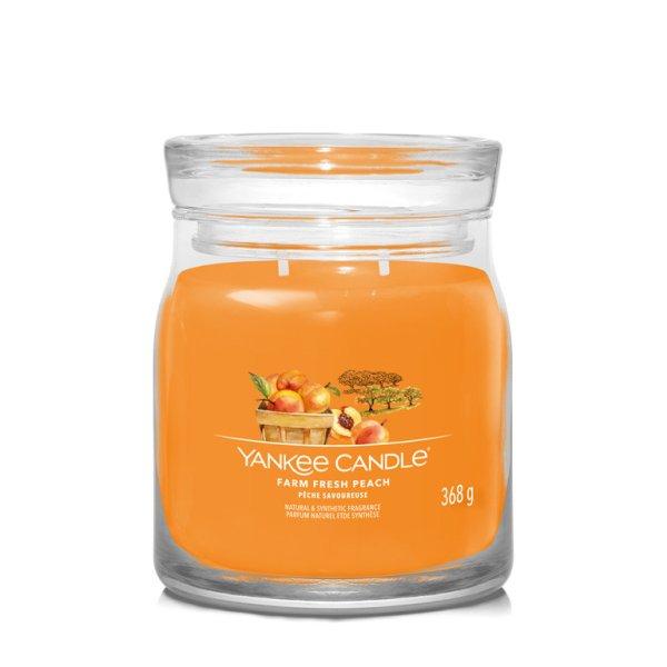 Yankee Candle Illatgyertya Signature közepes Farm Fresh Peach 368 g