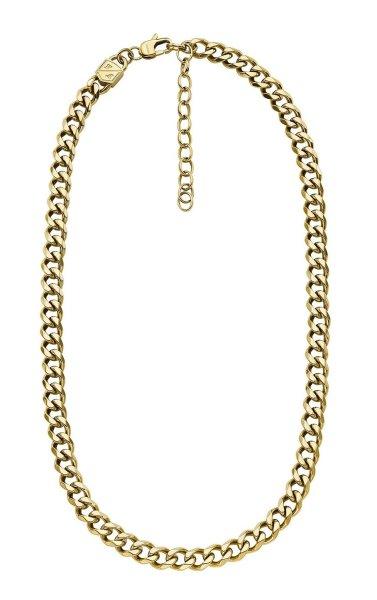 Fossil Jellegzetes aranyozott nyaklánc férfiaknak Ellis JF04612710