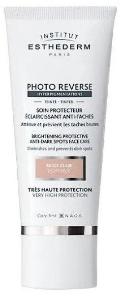 Institut Esthederm Színezett védőkrém pigmentfoltok ellen Photo Reverse
Light Beige (Brightening Protective Anti-Dark Spots Face Care) 50 ml