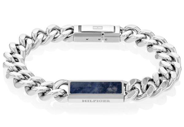 Tommy Hilfiger Időtlen acél karkötő szodalit ásvánnyal 2790538