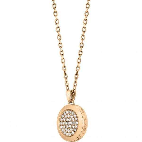 Hugo Boss Káprázatos bronz kristály nyaklánc Medallion 1580383