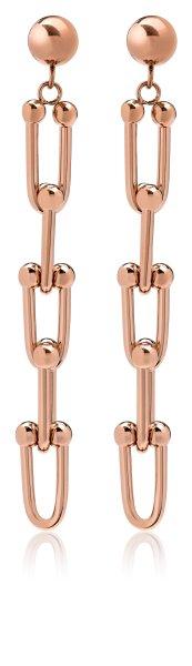 Troli Modern bronz acél fülbevaló VESE0585RG