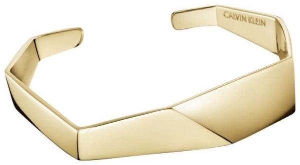 Calvin Klein Nyitott aranyozott karkötő Origa KJATJF10010 5,4 x 4,3 cm - XS