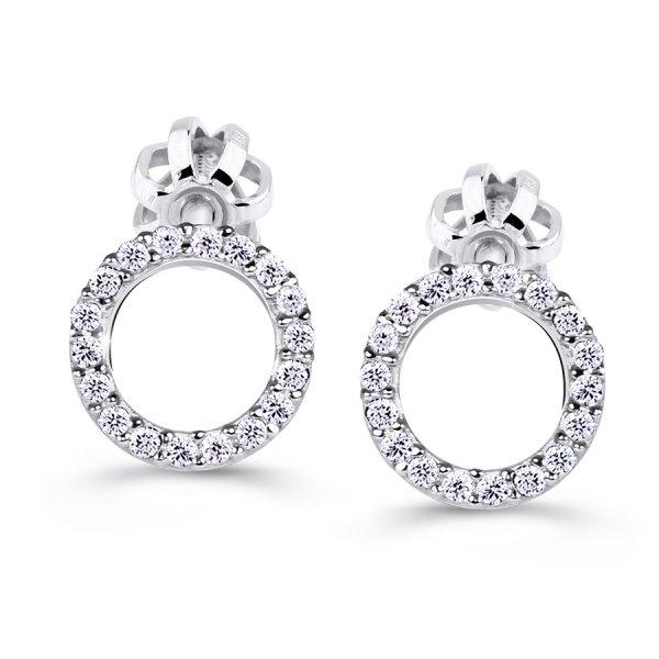Cutie Diamonds Luxus fehérarany fülbevalók gyémántokkal DZ60240-30-00-X-2