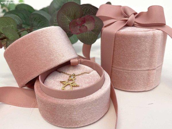 JK Box Rózsaszín ajándékdoboz nyakláncra szalaggal LTR-3/S/A5