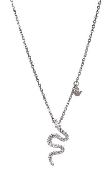 Emporio Armani Női ezüst nyaklánc Kígyó cirkónium kövekkel EG3611040