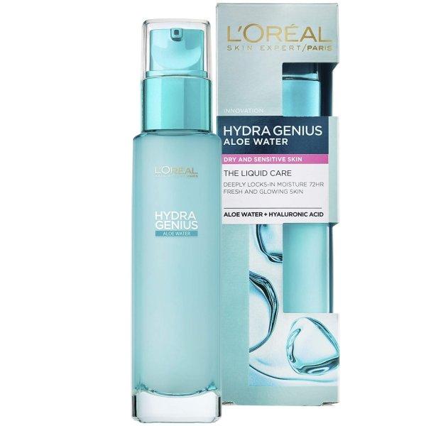 L'Oréal Paris Hidratáló bőrápoló mindennapi használatra érzékeny és
száraz bőrre Hydra Genius (Liquid Care Daily Moisturiser) 70 ml