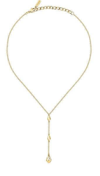 Trussardi Modern női aranyozott acél nyaklánc T-Design TJAXA09