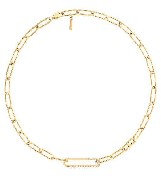 Calvin Klein Luxus női acél nyaklánc Asymmetrical Elegance 35000537