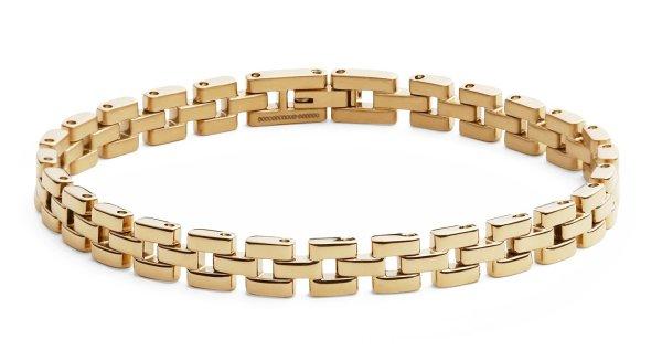 Daniel Wellington Divatos aranyozott acél karkötő 3-Link DW0040098 16,5 cm