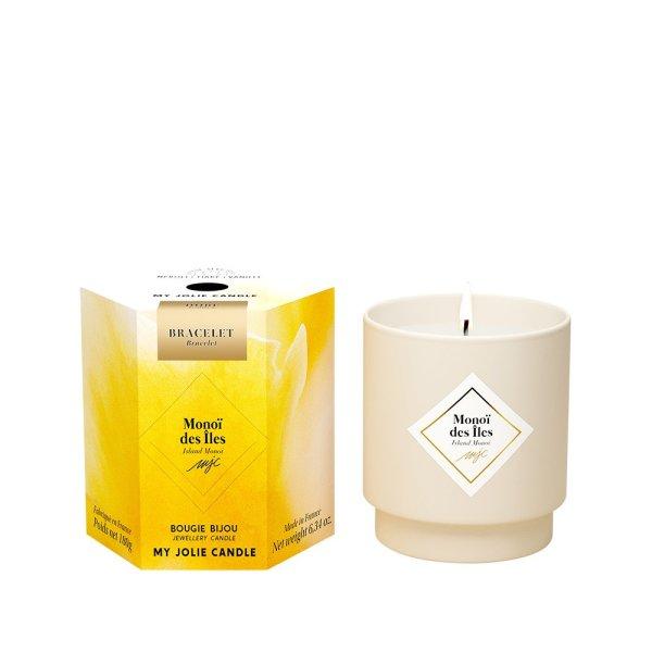 My Jolie Candle Illatgyertya 36 óra karkötővel Gold Les Surprenantes Monoi
sziget 320279