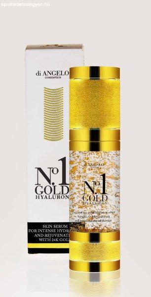 di ANGELO cosmetics Arcszérum hialuronsavval No.1 Gold Hyaluron (Skin Serum For
Intense Hydration) 30 ml