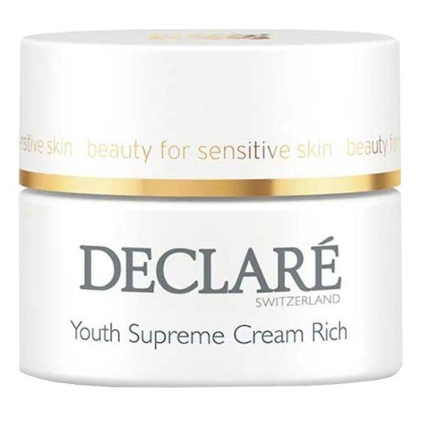 DECLARÉ Öregedés elleni krém érzékeny bőrre (Youth Supreme Cream Rich) 50
ml