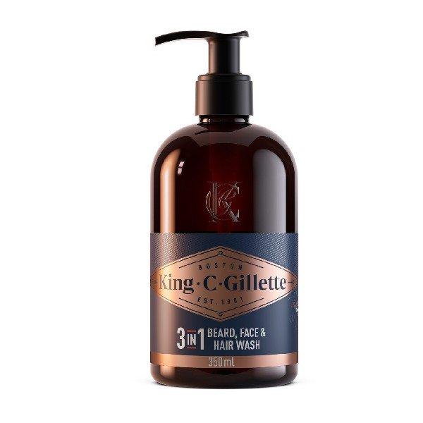 Gillette Szakáll- és arcsampon King (Beard & Face Wash) 350 ml