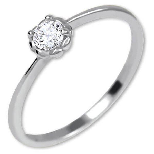 Brilio Silver Ezüst gyűrű kristállyal 426 001 00538 04 58 mm