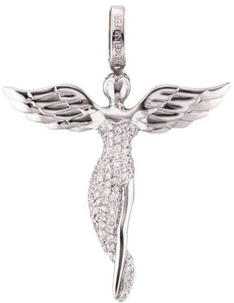 Engelsrufer Ezüst medál Angyal cirkónium kövekkel ERP-ANGEL 2,6 cm