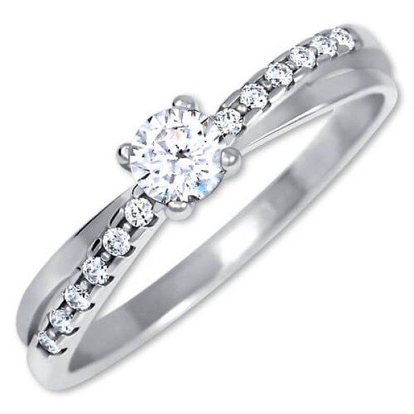 Brilio Silver Ezüst eljegyzési gyűrű 426 001 00541 04 58 mm