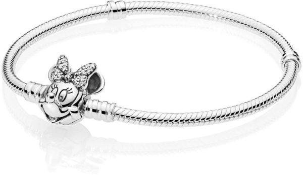 Pandora Ezüst karkötő Disney Minnie 597770CZ 17 cm