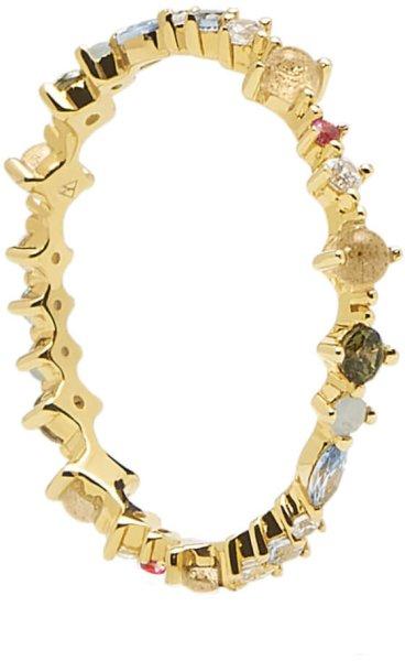 PDPAOLA Gyengéd aranyozott ezüst gyűrű csillogó cirkónium kövekkel
PAPILLON Gold AN01-191 52 mm