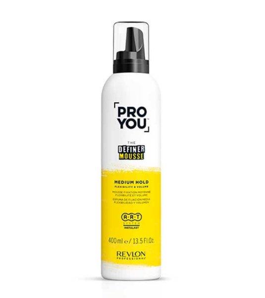 Revlon Professional Közepes rögzítésű hajhab Pro You The Definer Mousse
(Medium Hold) 400 ml