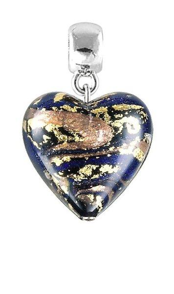 Lampglas Mágikus medál 24 karátos arannyal Egyptian Heart Pearl Lampglas S26
gyönggyel