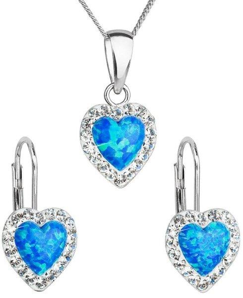 Evolution Group - Pavona Csillogó ékszerszett Preciosa kristállyal 39161.1 &
blue s.opal (fülbevaló, nyaklánc, medál)